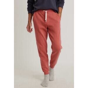 NWT Marine Layer Garment Dyed Fleece Jogger Sweatpants Tandori Spice Size XL